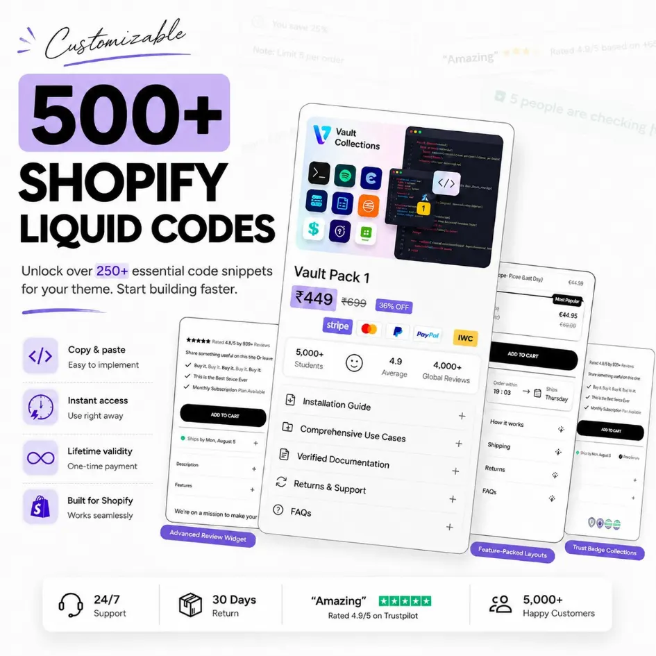 500+ Shopify Liquid Codes preview 2
