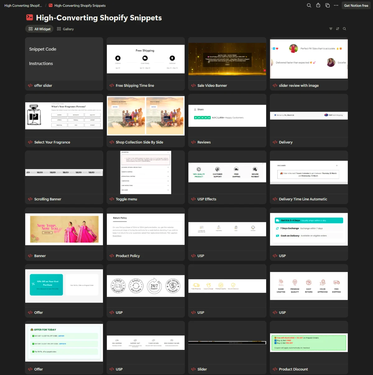 Shopify Liquid Codes preview 5